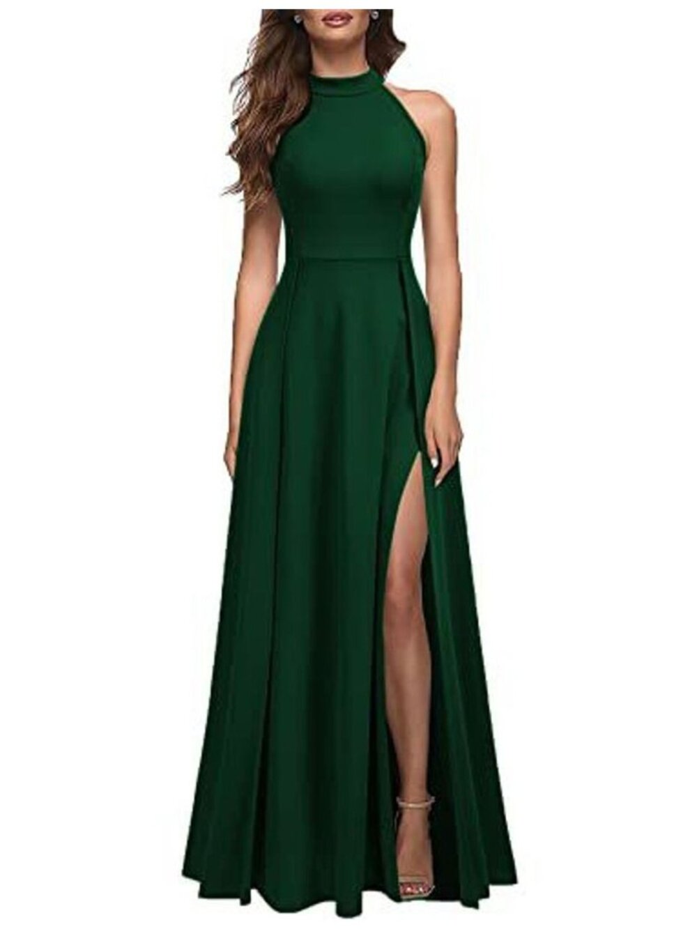 Mushare Halter Neck Maxi Formal Dress w/ - 2628